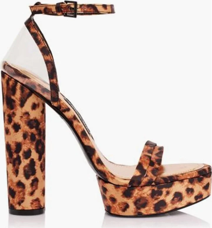 Women's Platform Sandal In Leopard