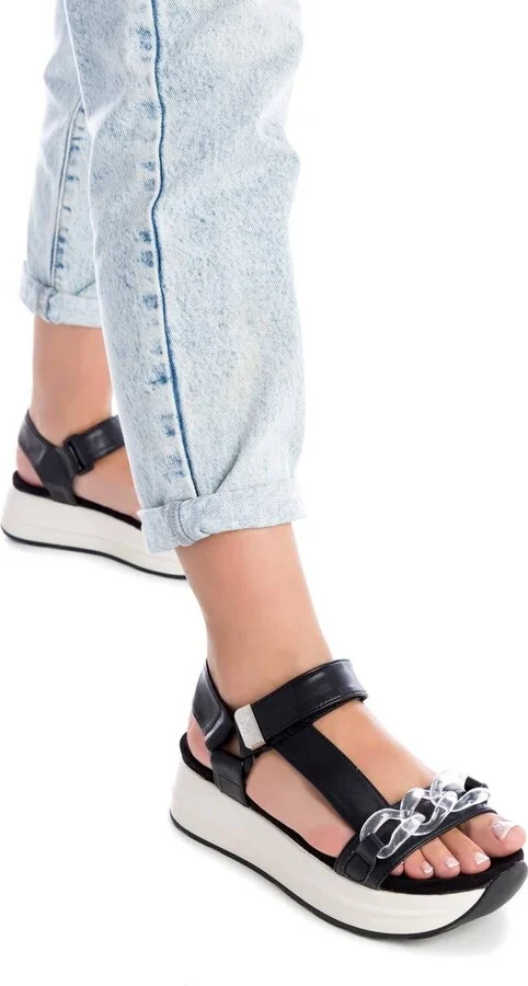 Women's Platform Sandals By Xti, Black - Image 3