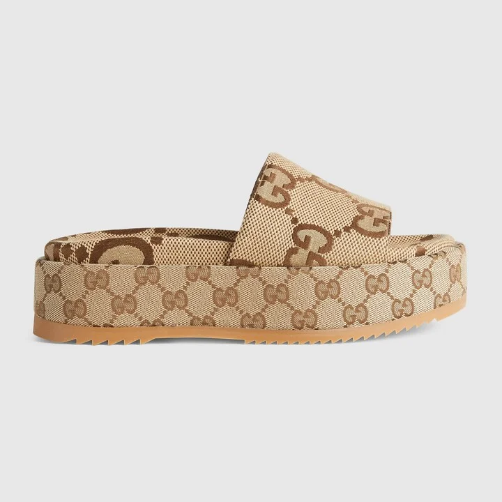 Women's platform slide sandal