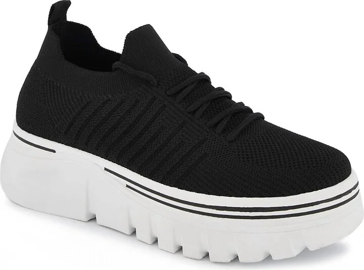 Women's Platform Sneakers In Black