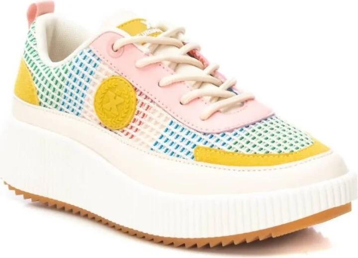 Women's Platform Sneakers In Orange