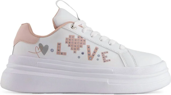 Women's Platform Sneakers In White