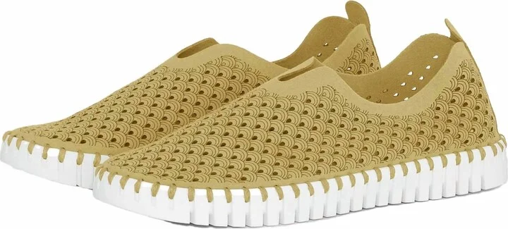 Women's Platform Tulip Slip-On In Citronella