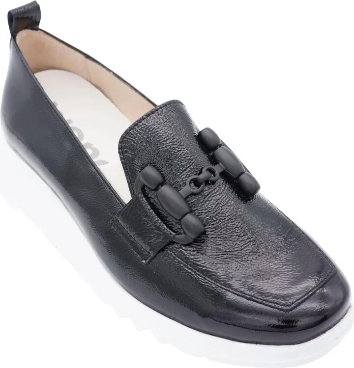 Women's Platform Wedge Loafer In Black