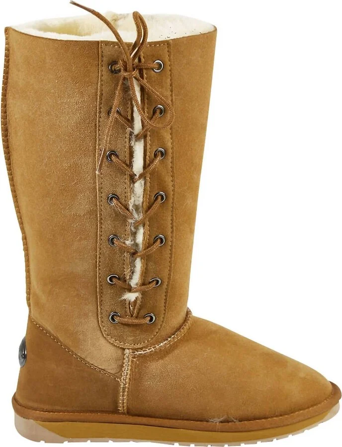 Women's Platinum Hi Lace Boot In Chestnut