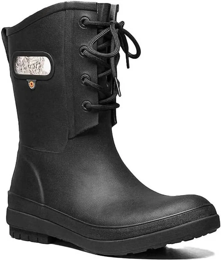 Women's Plush Lined Amanda Boots In Black