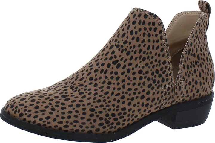 Womens Pointed Toe Casual Ankle Boots