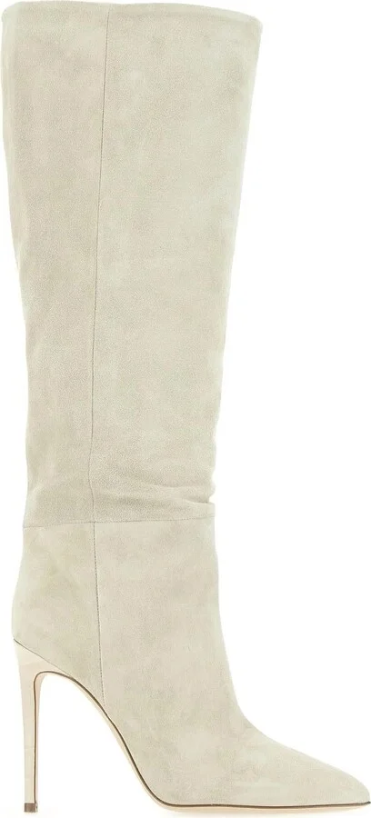 Women's Pointed Toe Knee-High Boots In Angora