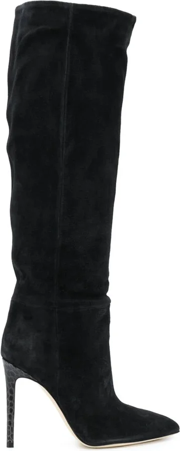 Women's Pointed Toe Knee-High Boots In Nero