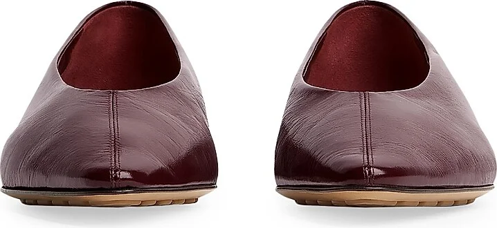 Women's Pointed-Toe Patent Leather Ballet Flats - Barolo - Size 6 - Image 2