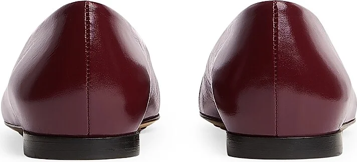 Women's Pointed-Toe Patent Leather Ballet Flats - Barolo - Size 6 - Image 3