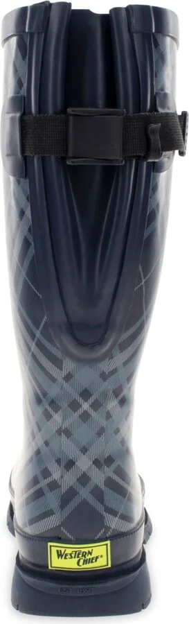 Women's Polar Plaid Tall Adjustable Calf Boot - Image 3