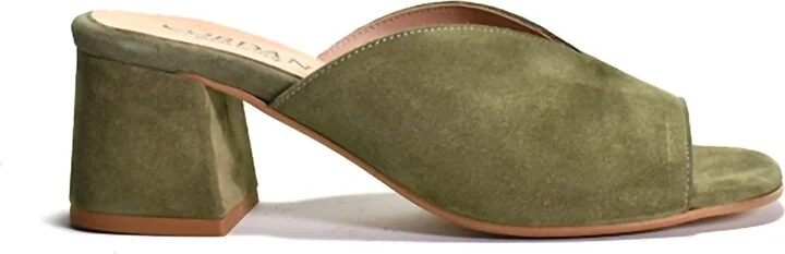 Women's Pollie Slip On Suede Mule Sandal In Ivy Suede
