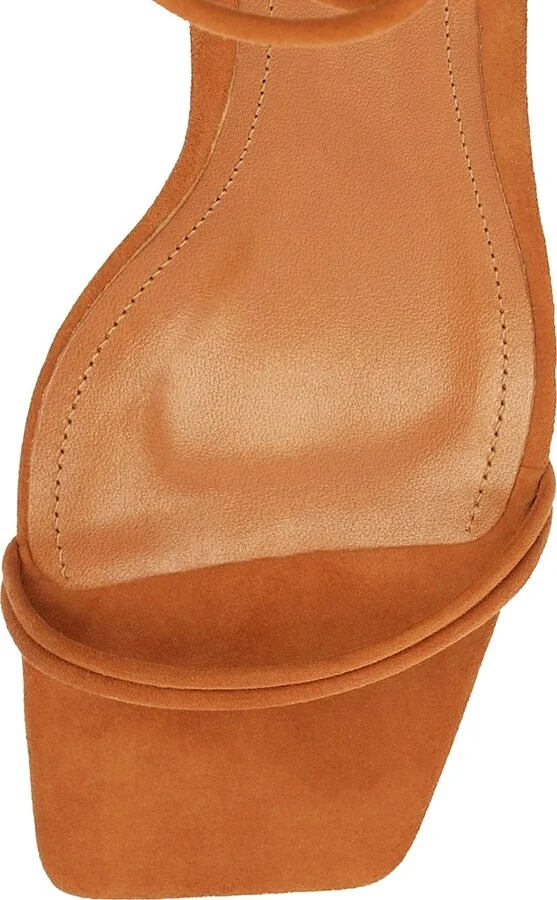 Women's Pompeii 63MM Suede Block-Heel Sandals - Cuoio Brown - Size 7 - Image 6