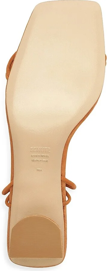 Women's Pompeii 63MM Suede Block-Heel Sandals - Cuoio Brown - Size 7 - Image 8