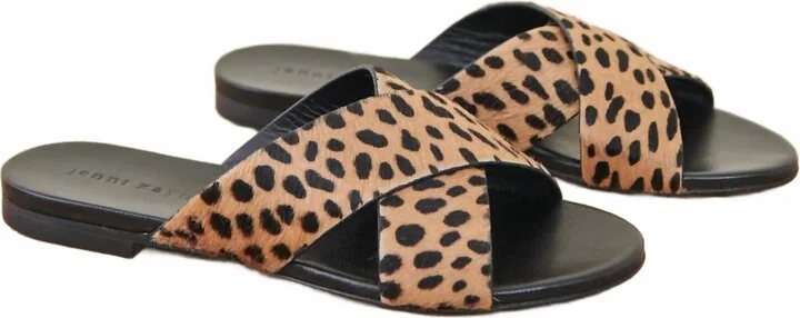Women's Pony Crossover Sandal In Cheetah