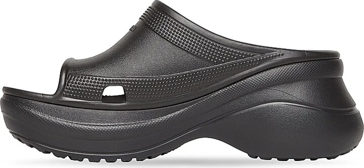 Women's Pool Crocs Slide Sandals - Black - Size 5 - Image 4
