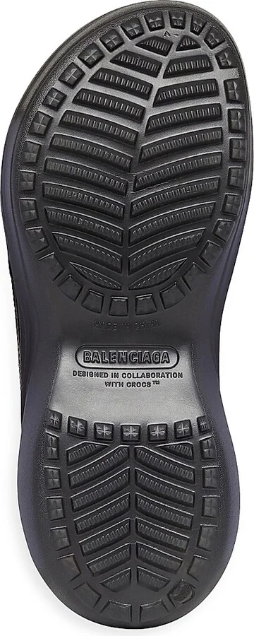 Women's Pool Crocs Slide Sandals - Black - Size 5 - Image 7
