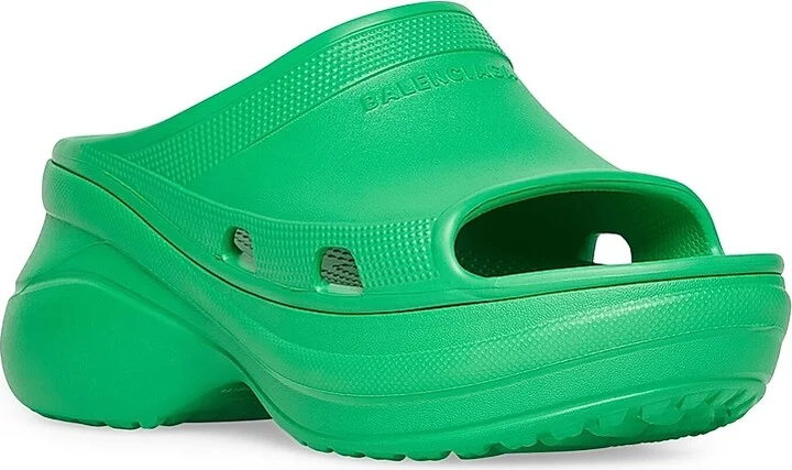 Women's Pool Crocs Slide Sandals - Black - Size 5 - Image 9