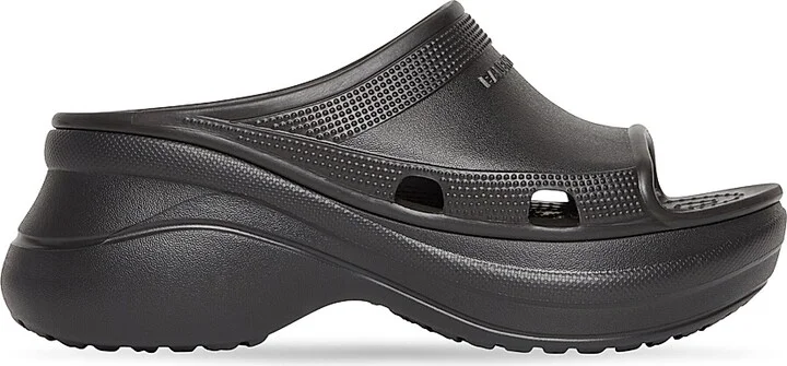 Women's Pool Crocs Slide Sandals - Black - Size 5