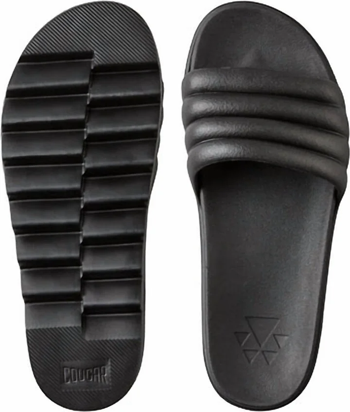 Women's Pool Pool Party Platform Slide Sandal In Black All Over