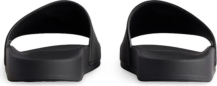 Women's Pool Slide Sandals - Black - Size 5 - Image 3
