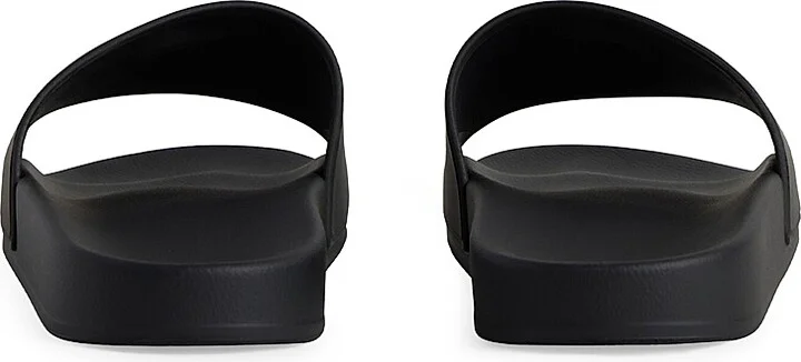 Women's Pool Slide Sandals - Black - Size 8 - Image 3