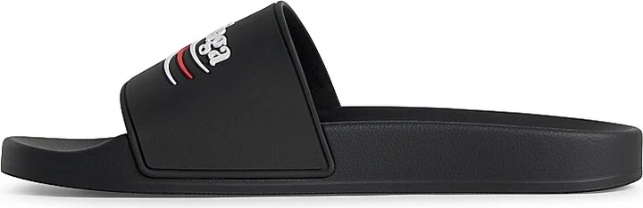 Women's Pool Slide Sandals - Black - Size 8 - Image 5