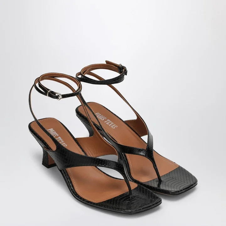 Women's Portofino Leather Thong Mule