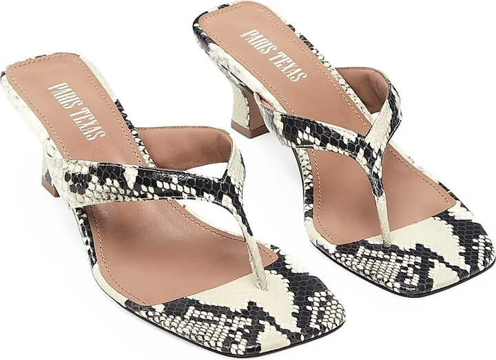 Women's Portofino Leather Thong Mules - Naturale - Size 7 - Image 2