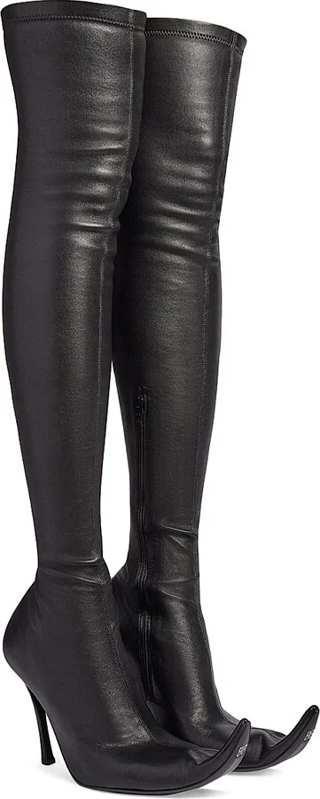 Women's Poulaine Boots - Black - Size 7 - Image 2