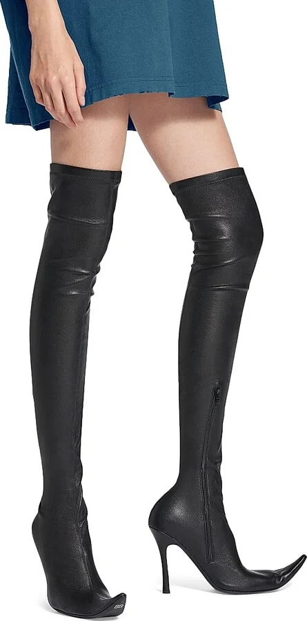 Women's Poulaine Boots - Black - Size 7 - Image 8