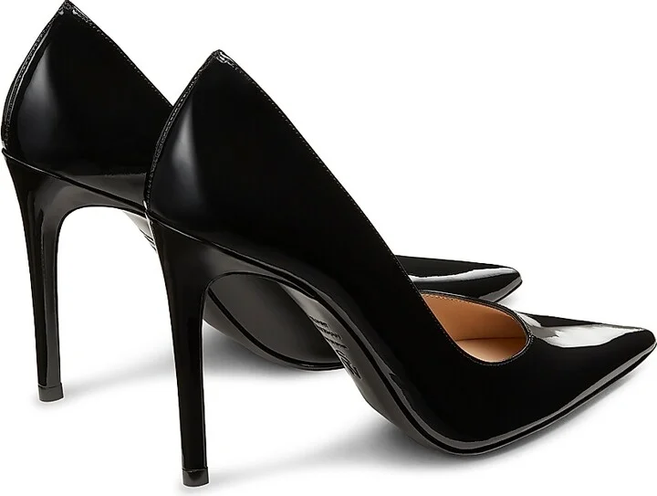 Women's Power 100MM Patent Leather Pumps - Black - Size 6 - Image 3