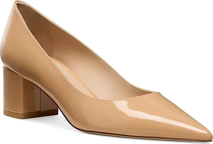 Women's Power 50MM Leather Block-Heel Pumps - Adobe - Size 10 - Image 2