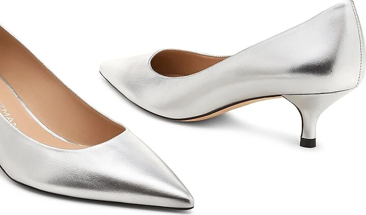 Women's Power 50MM Metallic Leather Pumps - Light Gold - Size 10 - Image 7
