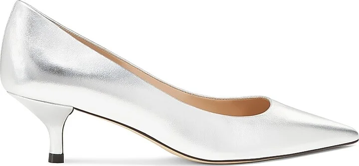 Women's Power 50MM Metallic Leather Pumps - Light Gold - Size 10 - Image 8