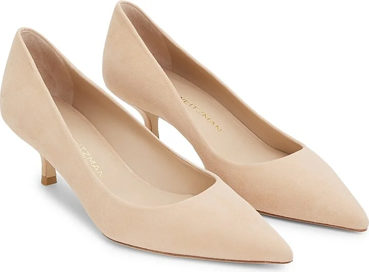 Women's Power 50MM Suede Kitten-Heel Pumps - Black - Size 5 - Image 5