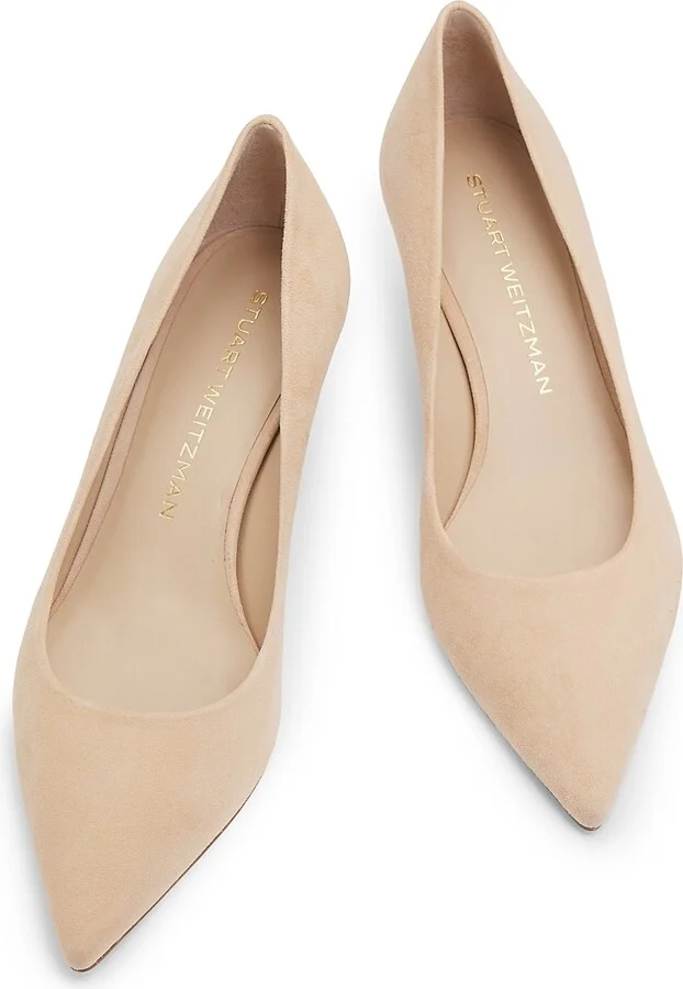 Women's Power 50MM Suede Kitten-Heel Pumps - Black - Size 5 - Image 7