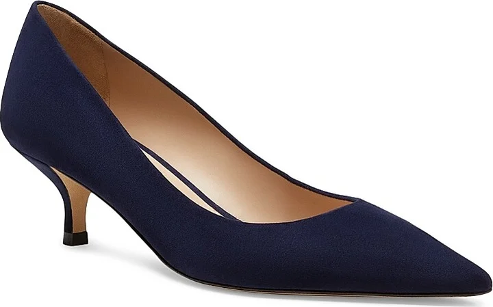 Women's Power 50MM Suede Kitten-Heel Pumps - Black - Size 5 - Image 11