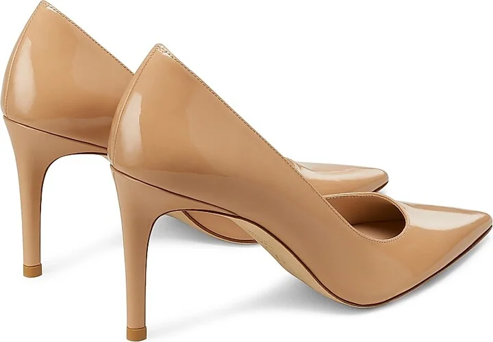 Women's Power 75MM Patent Leather Pumps - Adobe - Size 10 - Image 3