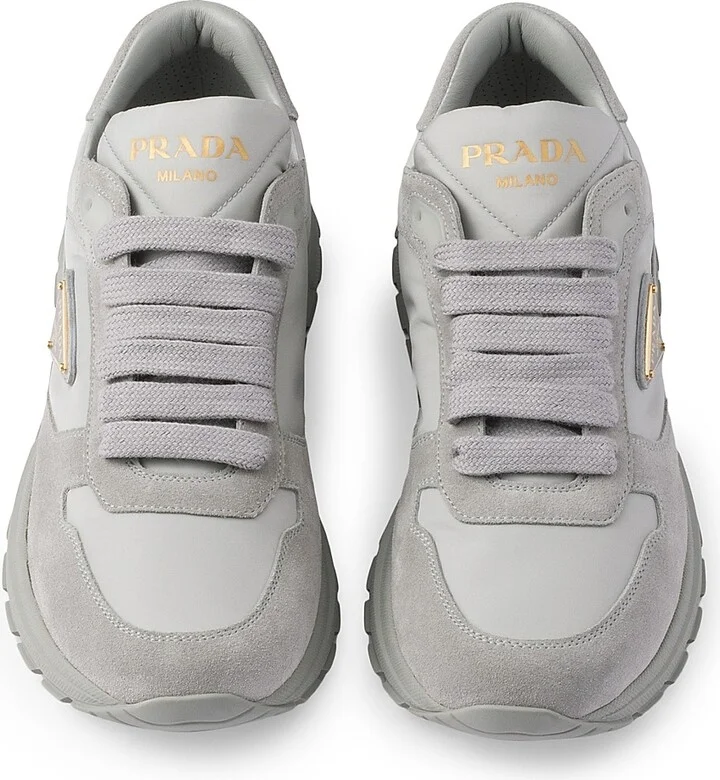 Women's Prax 2.0 Re-Nylon and Suede Sneakers - Orange - Size 4.5 - Image 10