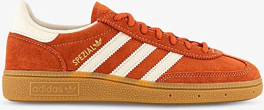 Womens Preloved Red Cream White Handball Spezial Brand-Stripe Suede Trainers Eur 39.5 / 6.5 Uk Women