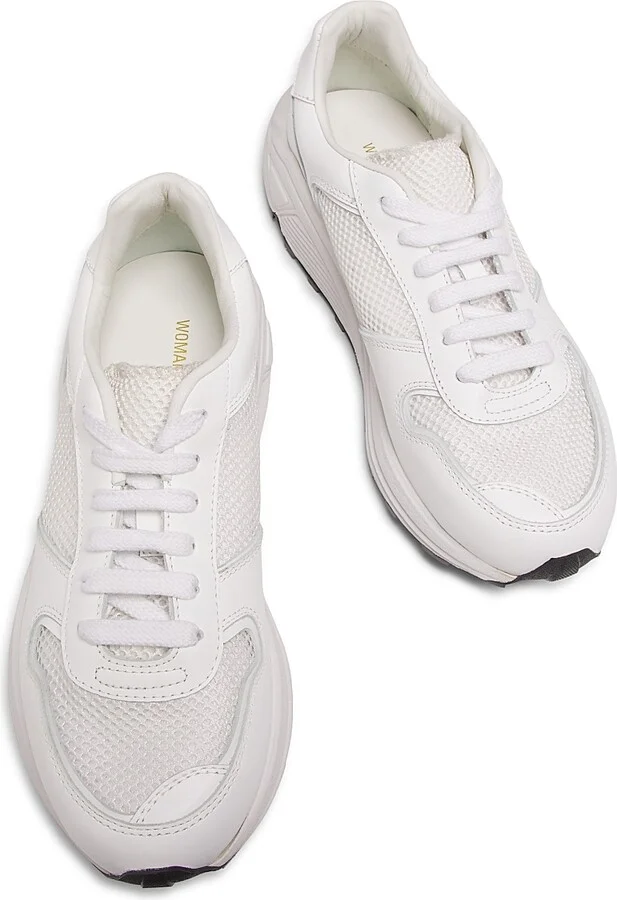 Women's Premium Runner Low-Top Sneakers - White - Size 5 - Image 4