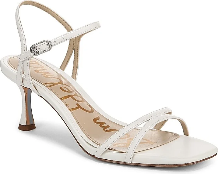 Women's Presley 65MM Leather Strappy Sandals - Bright White - Size 5.5 - Image 2