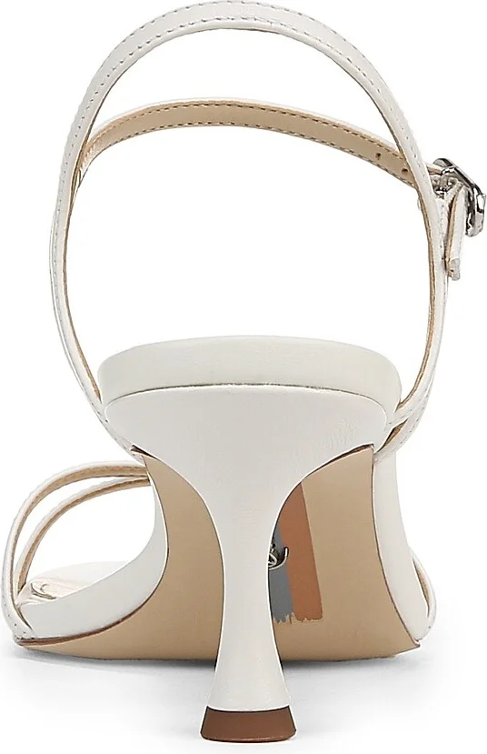 Women's Presley 65MM Leather Strappy Sandals - Bright White - Size 5.5 - Image 3