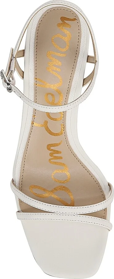 Women's Presley 65MM Leather Strappy Sandals - Bright White - Size 5.5 - Image 4