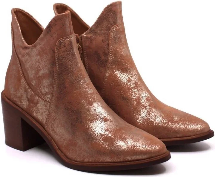 Women's Pretty Little Bird Booties In Rose Gold