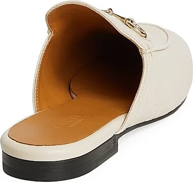 Women's Princetown Horsebit GG Leather Slip-On Loafers - New Ivoire - Size 7 - Image 3
