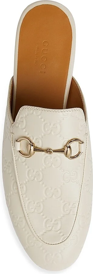 Women's Princetown Horsebit GG Leather Slip-On Loafers - New Ivoire - Size 7 - Image 4