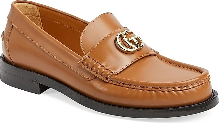Women's Princetown Leather Loafer - Brown - Size 8 - Image 2